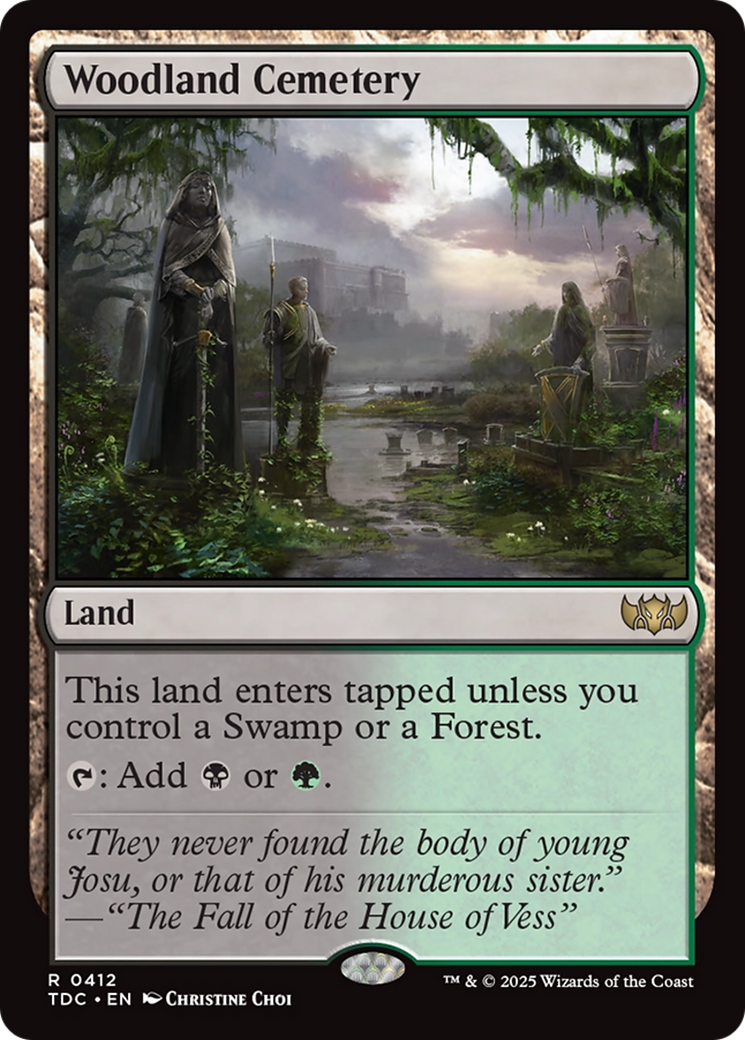 Woodland Cemetery [Tarkir: Dragonstorm Commander] | Good Games North