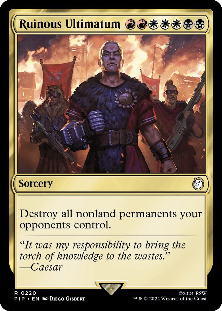Ruinous Ultimatum 220/326 (Universes Beyond: Fallout)  - Foil | Good Games North