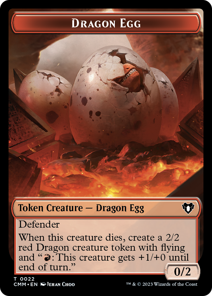 Dragon Egg Token [Commander Masters Tokens] | Good Games North