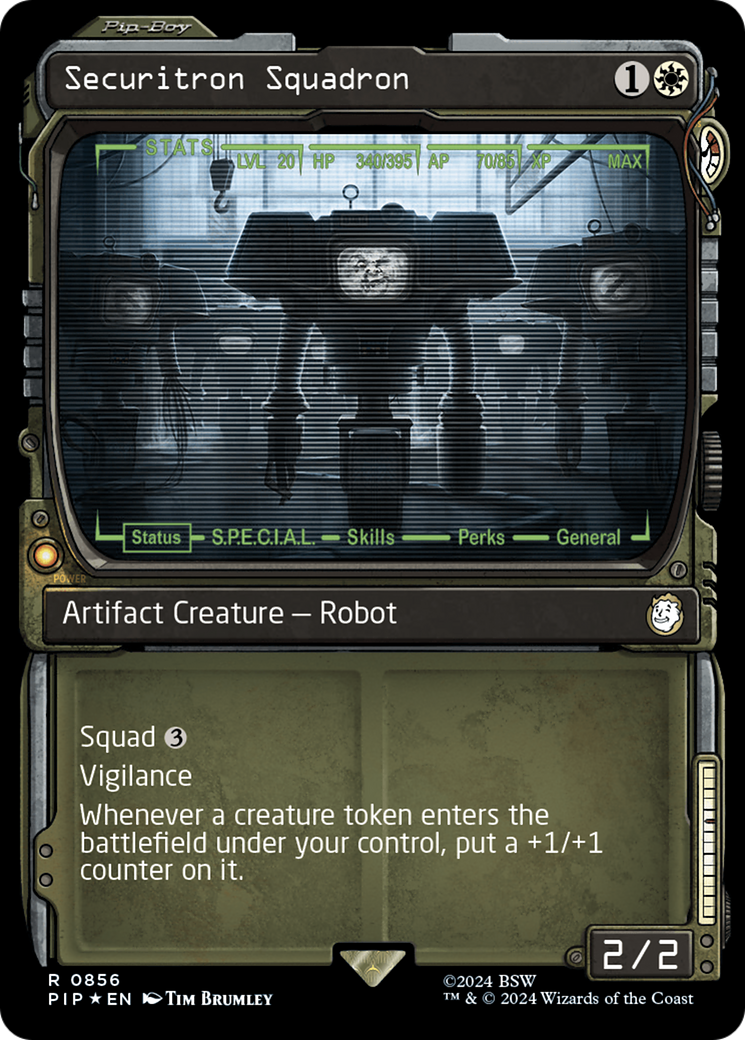 Securitron Squadron (Showcase) (Surge Foil) [Fallout] | Good Games North