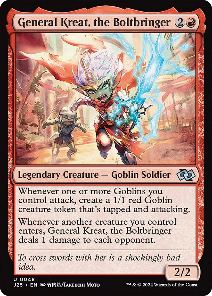 General Kreat, the Boltbringer (Anime) [Foundations Jumpstart] | Good Games North