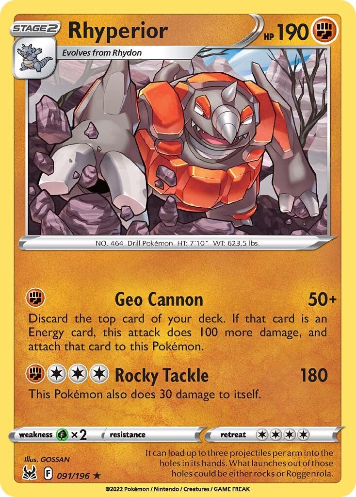 Rhyperior (091/196) [Sword & Shield: Lost Origin] | Good Games North