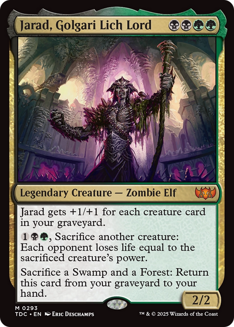 Jarad, Golgari Lich Lord [Tarkir: Dragonstorm Commander] | Good Games North