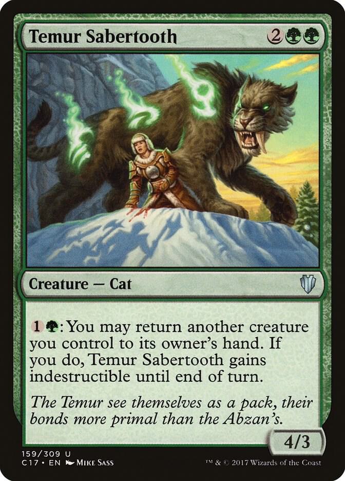 Temur Sabertooth 159/309 (Commander 2017)  | Good Games North