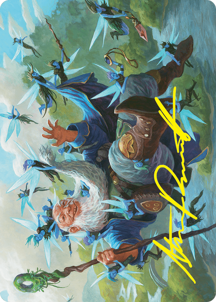 Mischievous Mystic Art Card (7/54) (Gold-Stamped Signature) [Foundations Art Series] | Good Games North