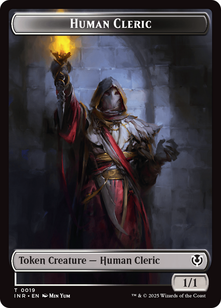 Demon // Human Cleric Double-Sided Token [Innistrad Remastered Tokens] | Good Games North