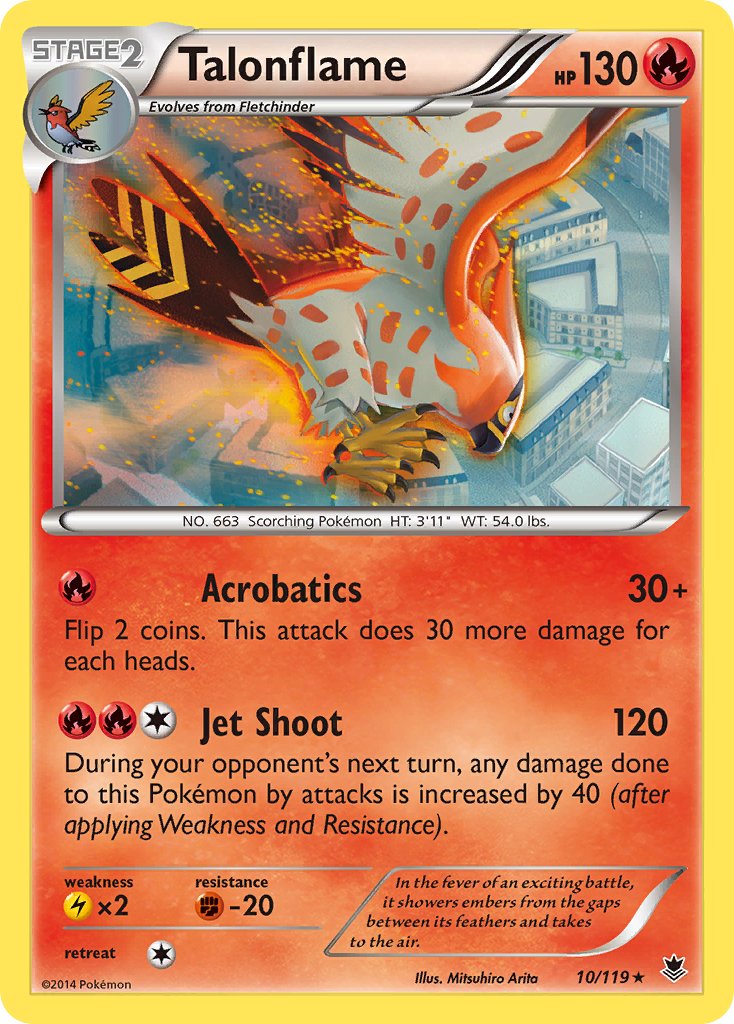 Talonflame (10/119) (Theme Deck Exclusive) [XY: Phantom Forces] | Good Games North