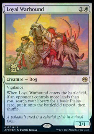 Loyal Warhound [Dungeons & Dragons: Adventures in the Forgotten Realms Prerelease Promos] | Good Games North