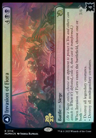 Invasion of Fiora // Marchesa, Resolute Monarch [March of the Machine Prerelease Promos] | Good Games North