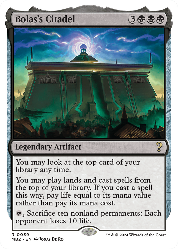 Bolas's Citadel (White Border) [Mystery Booster 2] | Good Games North