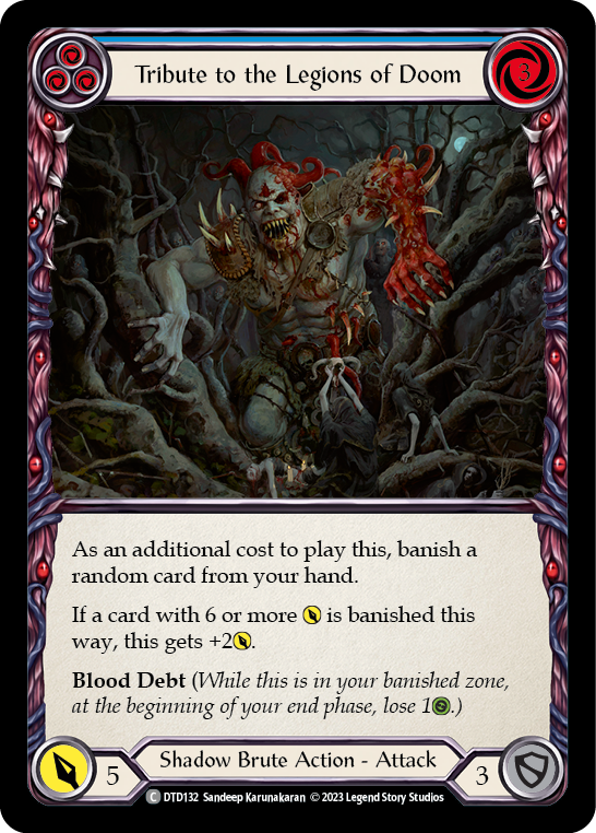 Tribute to the Legions of Doom (Blue) [DTD132] (Dusk Till Dawn)  Rainbow Foil | Good Games North