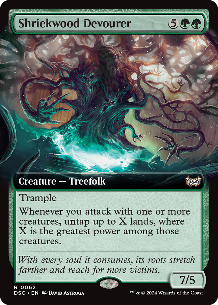 Shriekwood Devourer (Extended Art) [Duskmourn: House of Horror Commander] | Good Games North