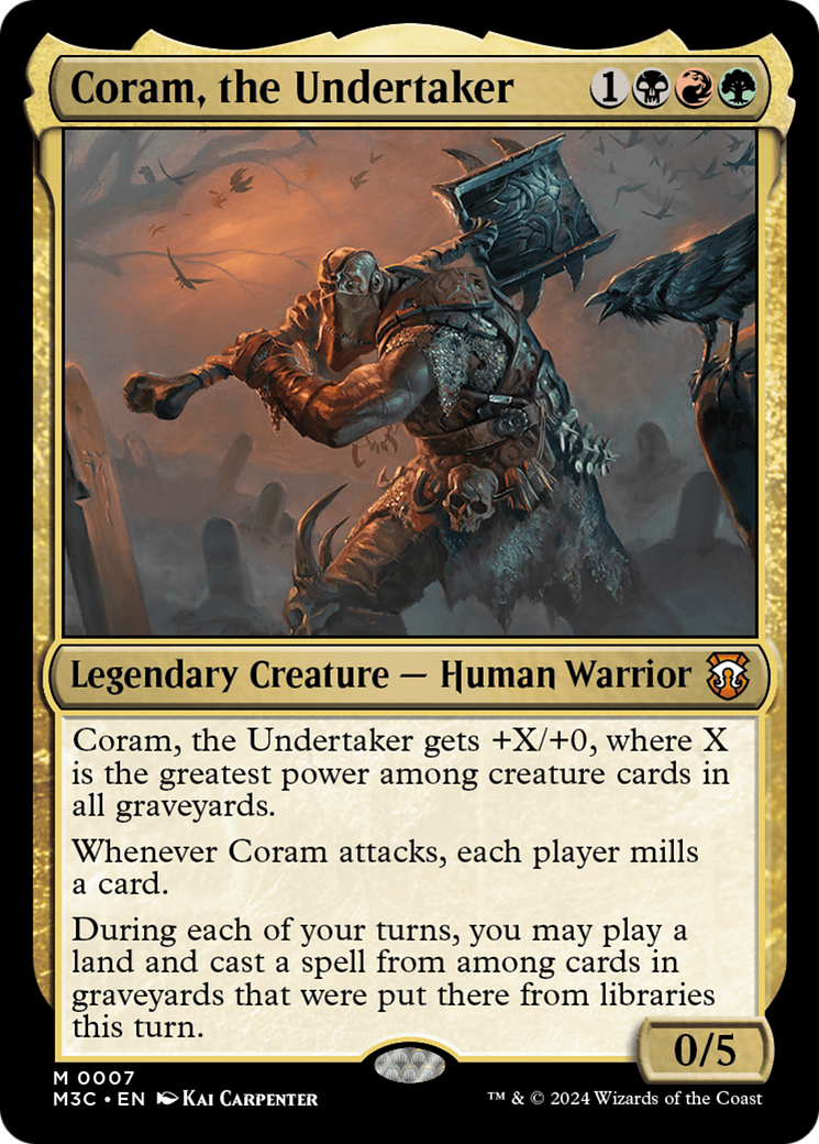 Coram, the Undertaker [Modern Horizons 3 Commander] | Good Games North