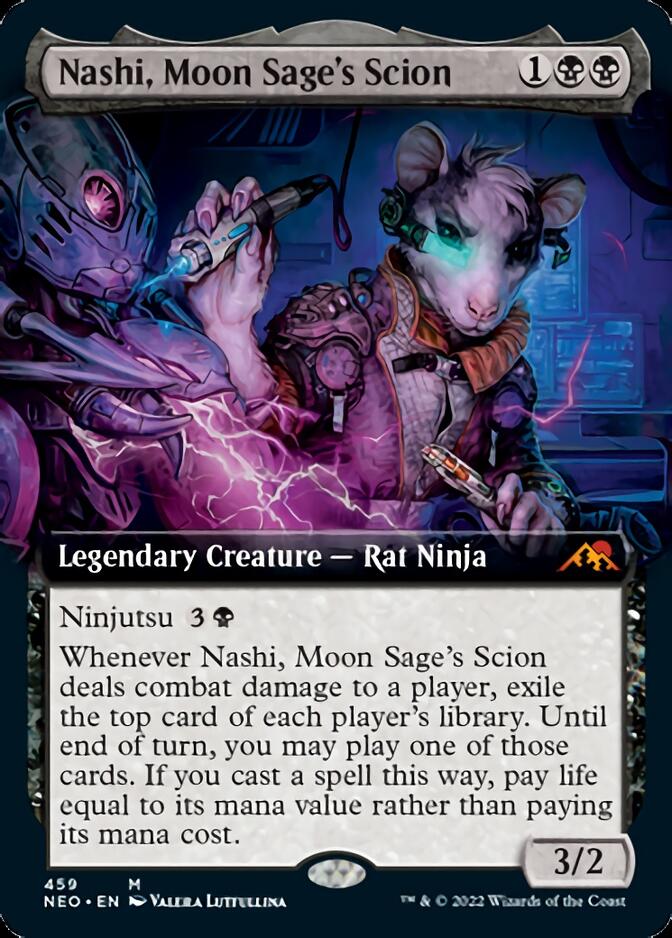 Nashi, Moon Sage's Scion (Extended Art) [Kamigawa: Neon Dynasty] | Good Games North
