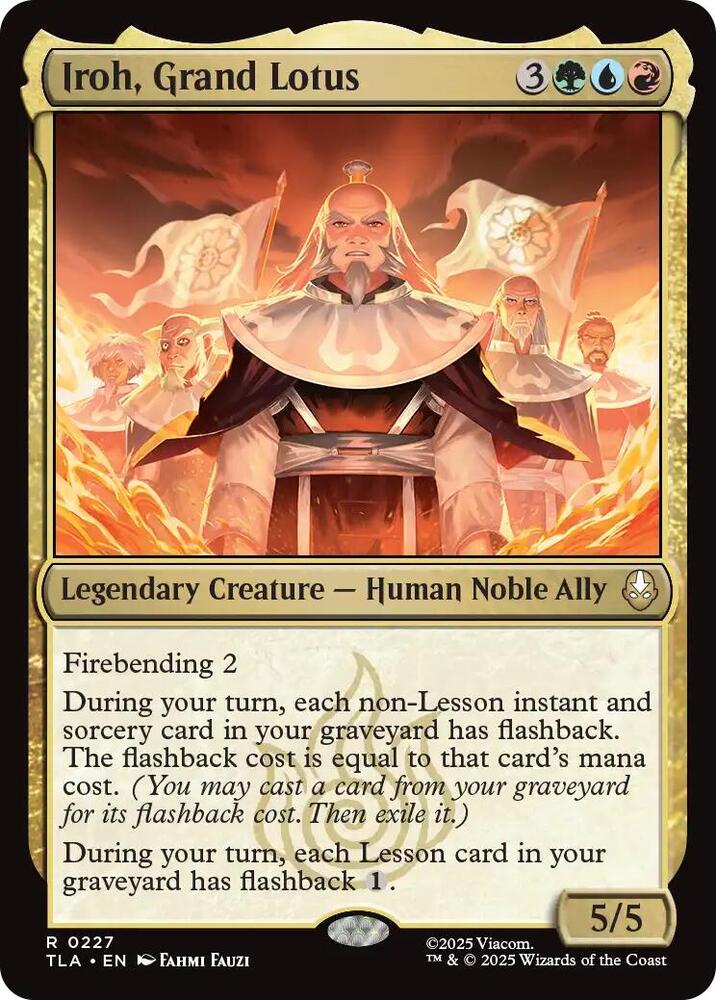 Iroh Grand Lotus 227 (Avatar: The Last Airbender)  - Foil | Good Games North