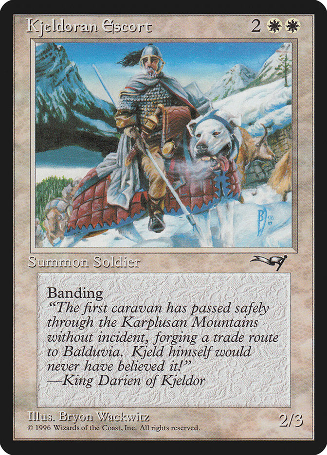 Kjeldoran Escort (Mountain Background) [Alliances] | Good Games North
