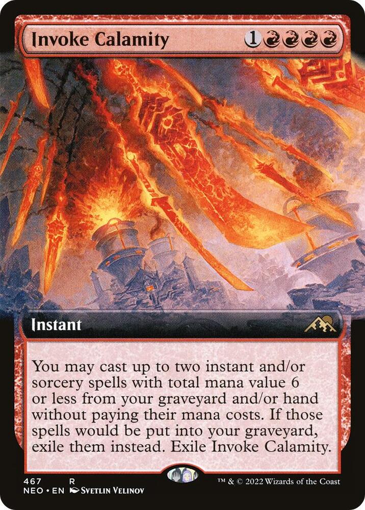 Invoke Calamity Extended Art (Kamigawa: Neon Dynasty)  | Good Games North