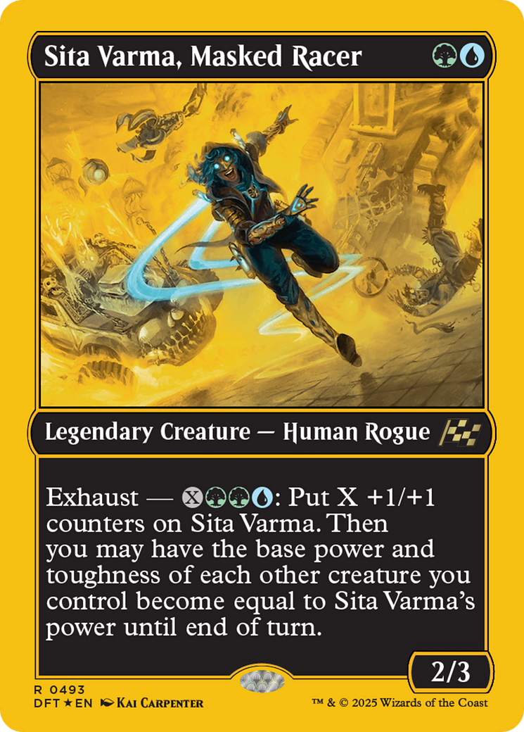 Sita Varma, Masked Racer (First-Place Foil) [Aetherdrift] | Good Games North