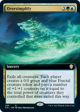 Oversimplify Extended Art 399/81 (Commander 2021)  | Good Games North