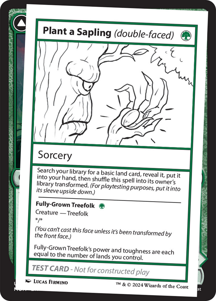 Plant a Sapling (double-faced) [Mystery Booster 2 Playtest Cards] | Good Games North