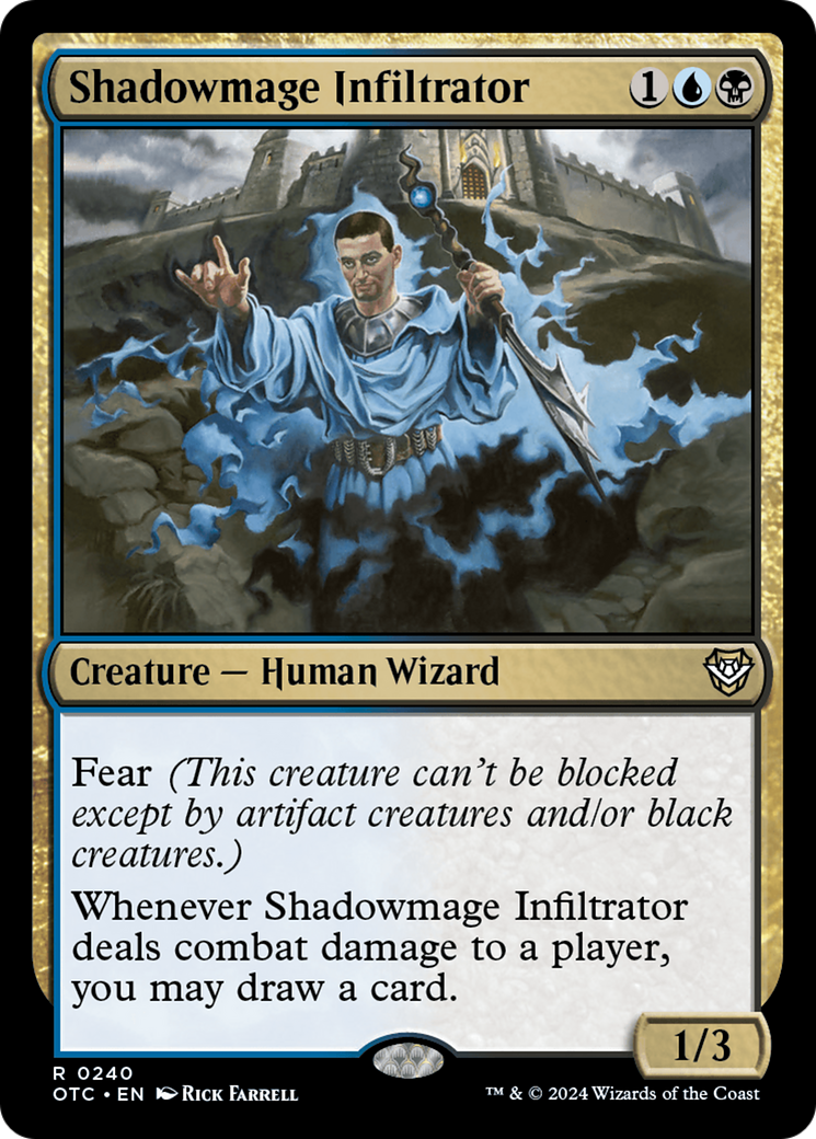 Shadowmage Infiltrator [Outlaws of Thunder Junction Commander] | Good Games North