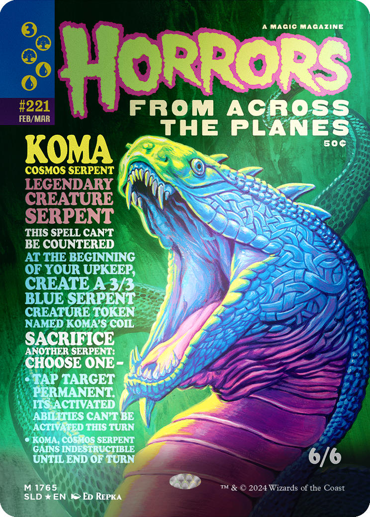 Koma, Cosmos Serpent (Rainbow Foil) [Secret Lair Drop Series] | Good Games North