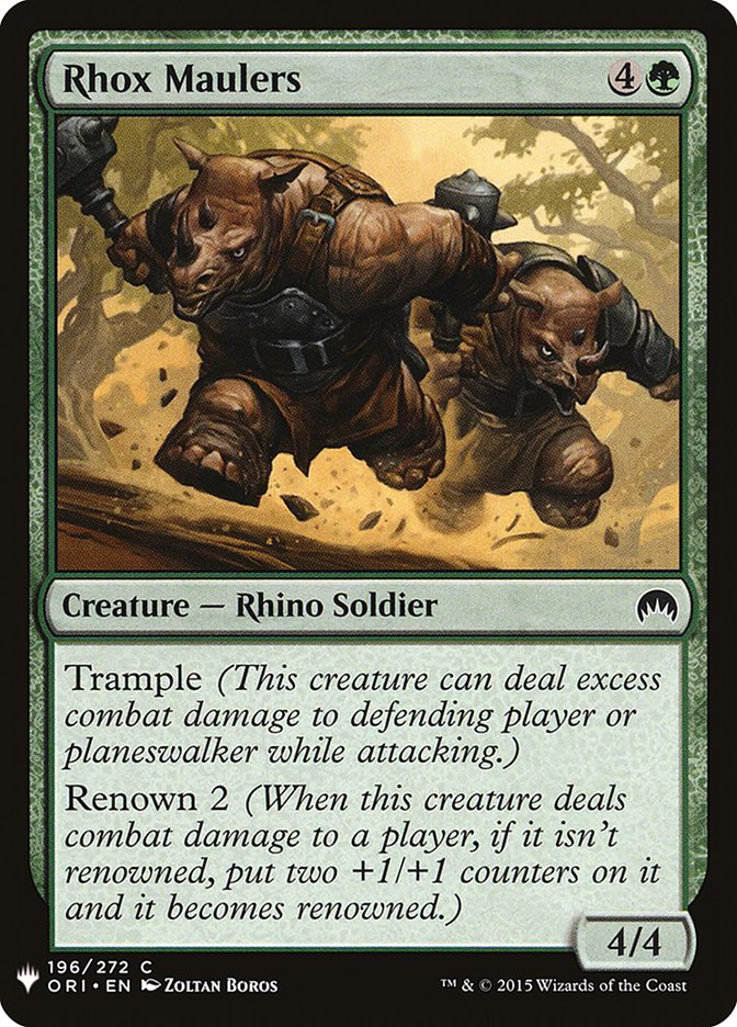 Rhox Maulers [Mystery Booster] | Good Games North