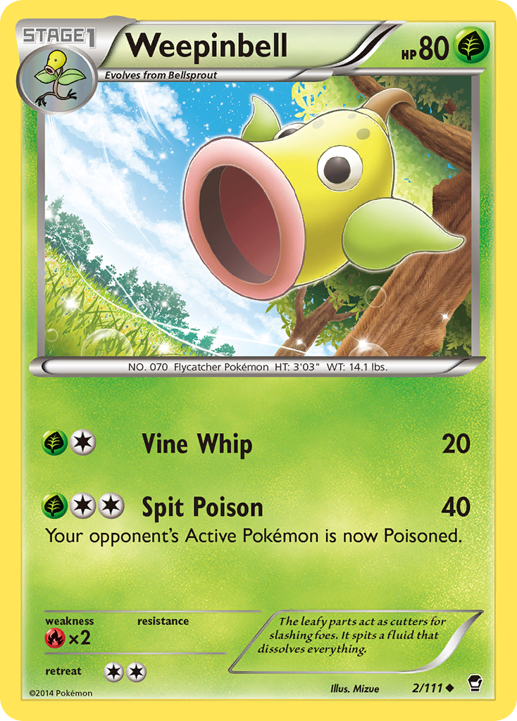 Weepinbell (2/111) [XY: Furious Fists] | Good Games North