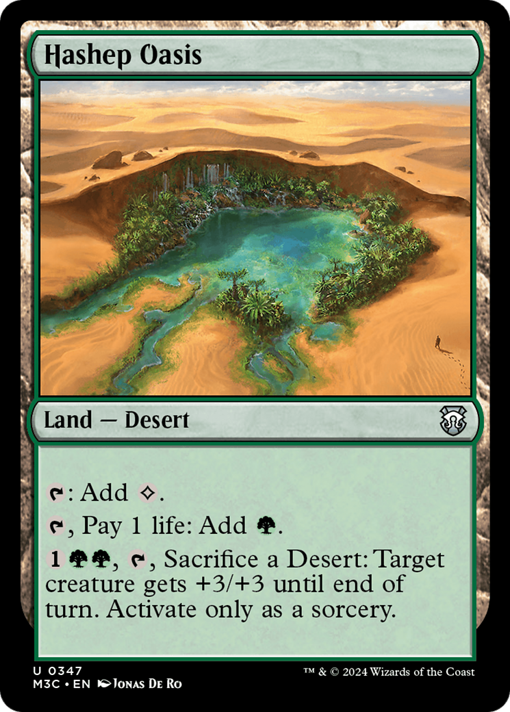 Hashep Oasis (Ripple Foil) [Modern Horizons 3 Commander] | Good Games North