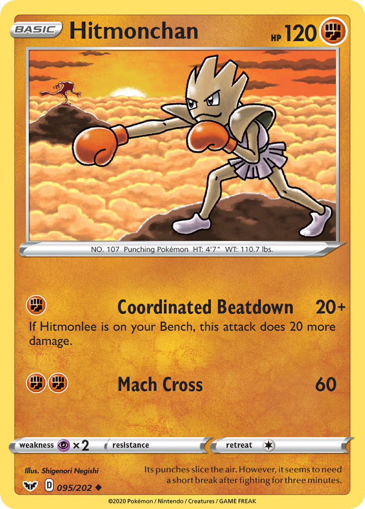 Hitmonchan (095/202) [Sword & Shield: Base Set] | Good Games North