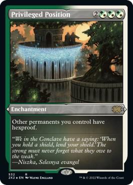 Privileged Position Foil Etched (Double Masters 2022)  - Foil | Good Games North