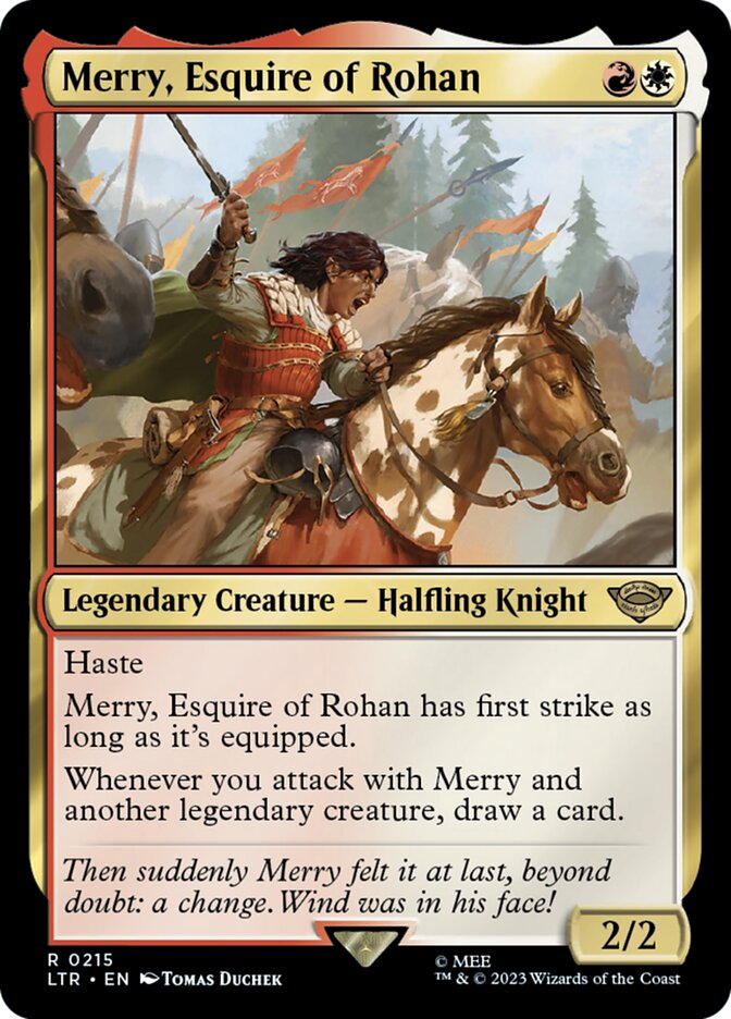 Merry, Esquire of Rohan 215/281 (Universes Beyond: The Lord of the Rings: Tales of Middle-earth)  | Good Games North