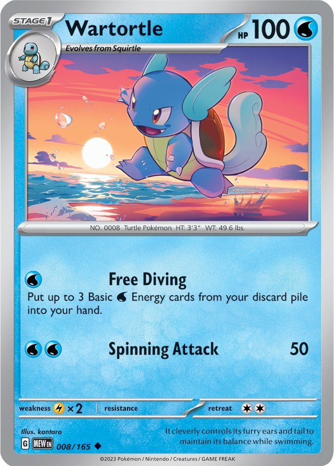 Wartortle (008/165) [Scarlet & Violet 151] | Good Games North