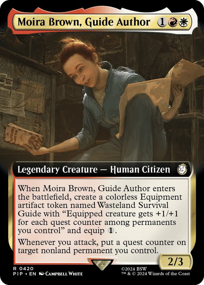 Moira Brown Guide Author Extended Art (Universes Beyond: Fallout)  - Foil | Good Games North
