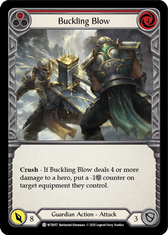 Buckling Blow (Red) [U-WTR057] (Welcome to Rathe Unlimited)  Unlimited Rainbow Foil | Good Games North