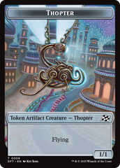 Golem (0015) // Thopter (0009) Double-Sided Token [Aetherdrift Tokens] | Good Games North