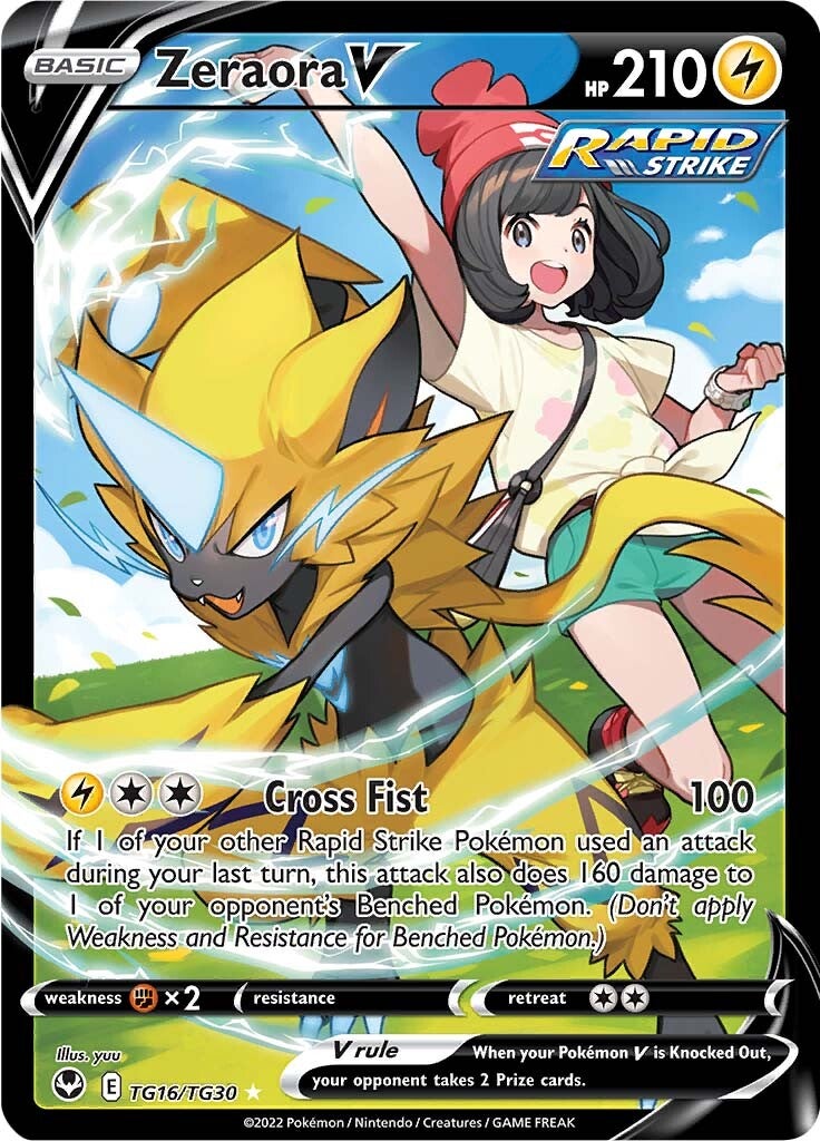 Zeraora V (TG16/TG30) [Sword & Shield: Silver Tempest] | Good Games North