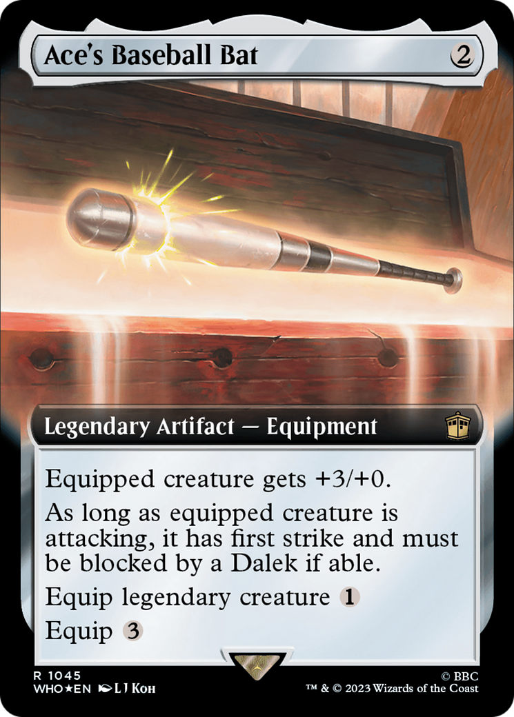 Ace's Baseball Bat (Extended Art) (Surge Foil) [Doctor Who] | Good Games North