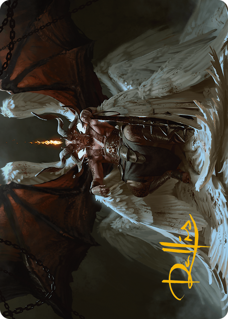 Shilgengar, Sire of Famine Art Card (Gold-Stamped Signature) [Modern Horizons 3 Art Series] | Good Games North