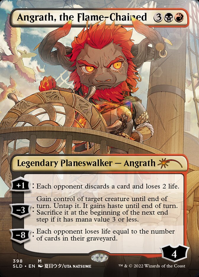 Angrath, the Flame-Chained (Borderless) [Secret Lair Drop Series] | Good Games North