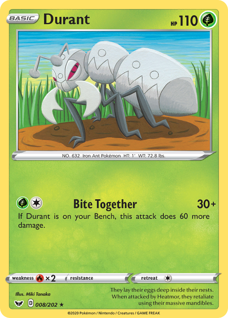 Durant (008/202) [Sword & Shield: Base Set] | Good Games North