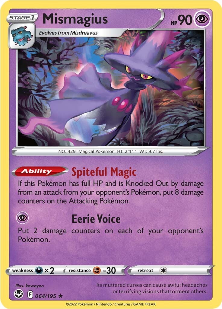 Mismagius (064/195) [Sword & Shield: Silver Tempest] | Good Games North