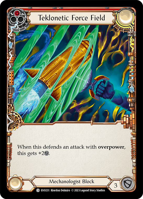 Teklonetic Force Field (Red) [EVO231] (Bright Lights)  Rainbow Foil | Good Games North