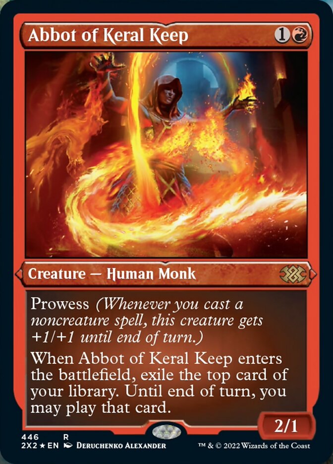Abbot of Keral Keep (Foil Etched) [Double Masters 2022] | Good Games North