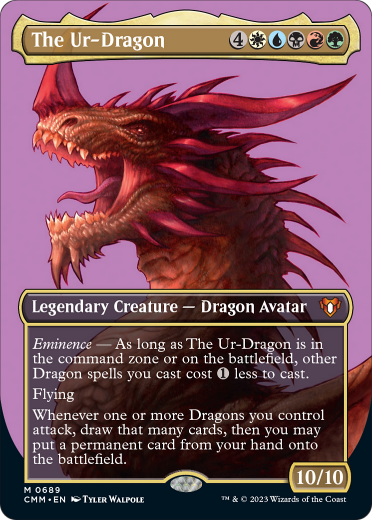 The Ur-Dragon (Borderless Profile) [Commander Masters] | Good Games North