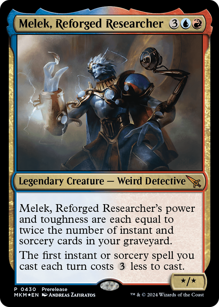 Melek, Reforged Researcher [Murders at Karlov Manor Prerelease Promos] | Good Games North