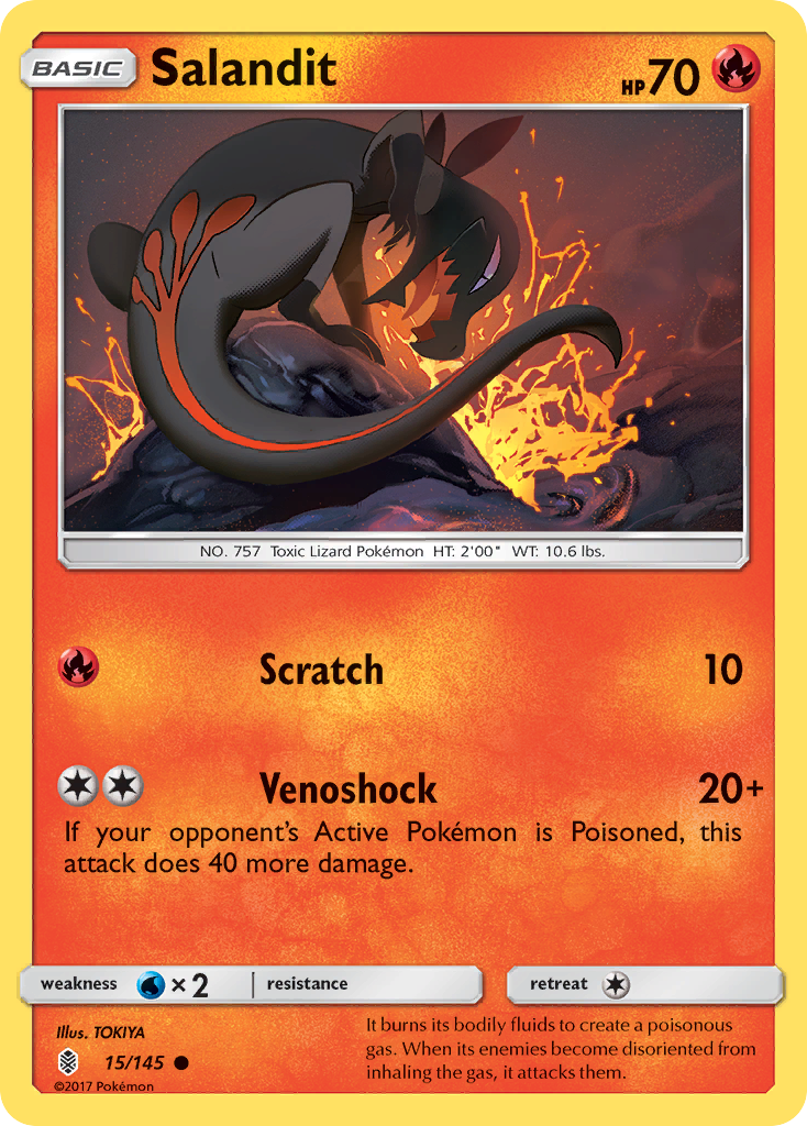 Salandit (15/145) [Sun & Moon: Guardians Rising] | Good Games North