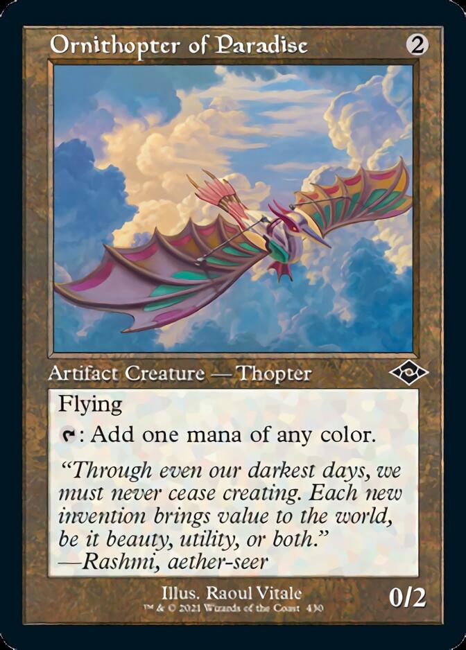 Ornithopter of Paradise (Retro Foil Etched) [Modern Horizons 2] | Good Games North