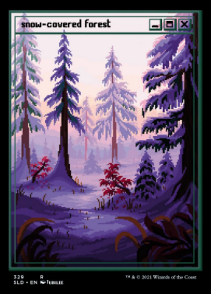 Snow-Covered Forest (Foil Etched) [Secret Lair Drop Series] | Good Games North
