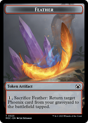 Feather // Servo Double-Sided Token [March of the Machine Commander Tokens] | Good Games North